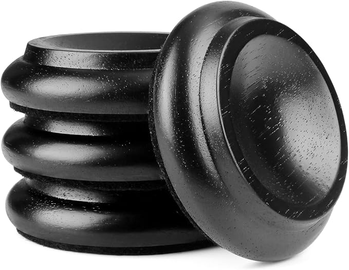 4 Pcs Solid Wood Upright Piano Caster Cups, Furniture Caster Cups, HilerPunk by HilerPunk