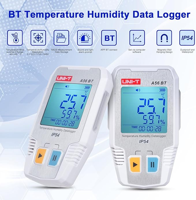 BT Temperature Humidity Data Logger Smart Thermometer Hygrometer 64000 - Image 2
