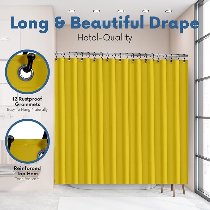 Premium Shower Curtain Liner, 6G PEVA Shower Curtain - Image 5