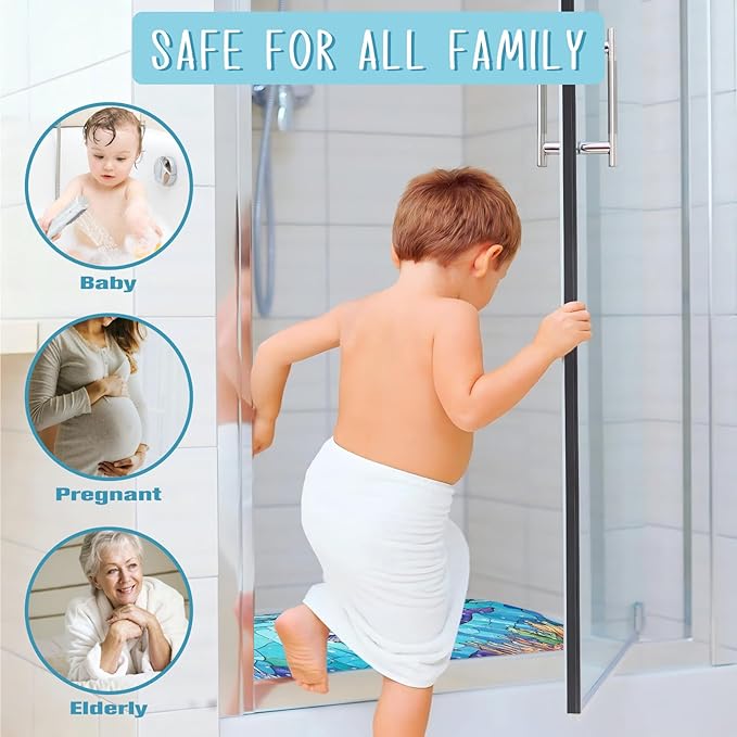 EAN Animals Bathtub Mat Non Slip, Sea Baby Bath Mat - Image 8
