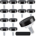 Adjustable Leveling Feet: 12pcs, M6 T-Nuts & Floor Protectors, Heavy Duty by Unknown