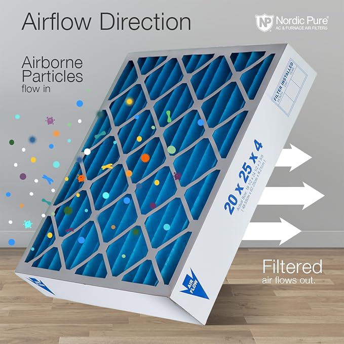 Nordic Pure 20x20x4 Pleated Air Filters MERV 7 Plus Carbon 2 Pack - Image 8