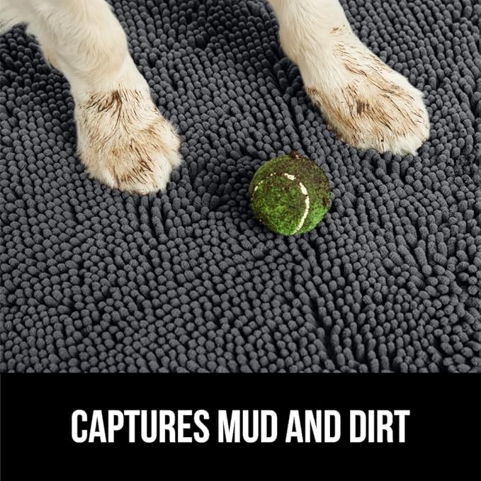 GORILLA GRIP SOAKSTOPPER Dog Door Mat, 48x30 Machine Washable Rug Absorbent - Image 4