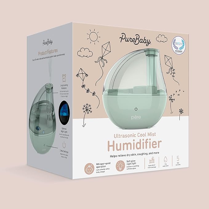 Pure Enrichment PureBaby Ultrasonic Cool Mist Humidifier & Soft Glow Night Light - Image 7