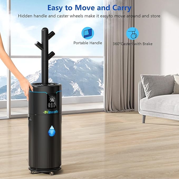 Large Humidifiers for Bedroom, 4.5 Gal Cool Mist Humidifier for Large Room - Image 3