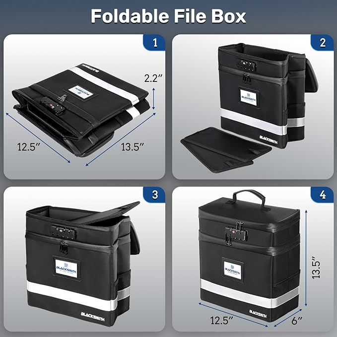 BlackSmith Fireproof Document Box - Image 6