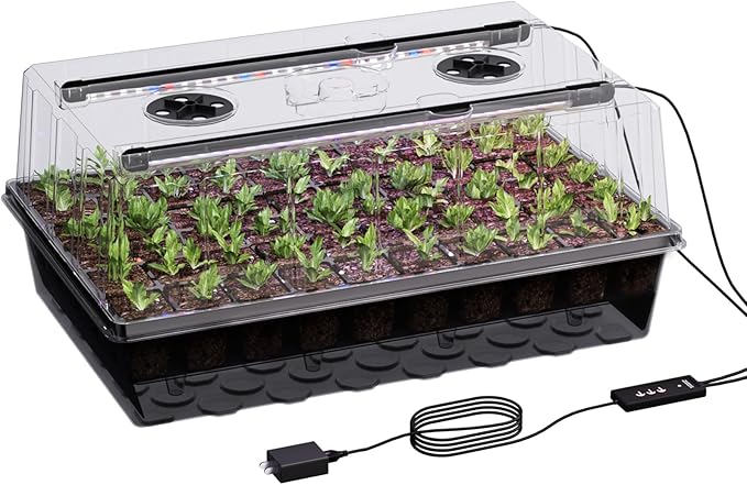 60-Cell Self-Watering Seed Starter Tray by Patigrow