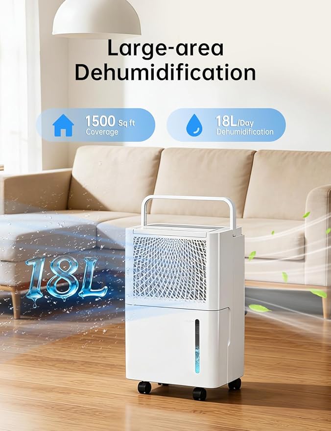 HUMSURE 2500 Sq. Ft 30 Pints Dehumidifier Equipped - Image 2