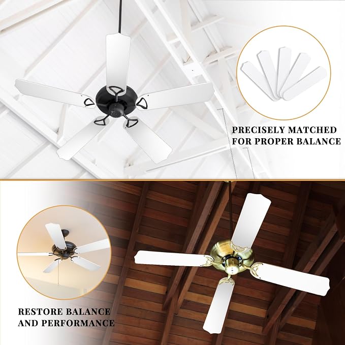 Lineshading 5 Pack 16 1/2" Replacement Fan Blades - Image 4