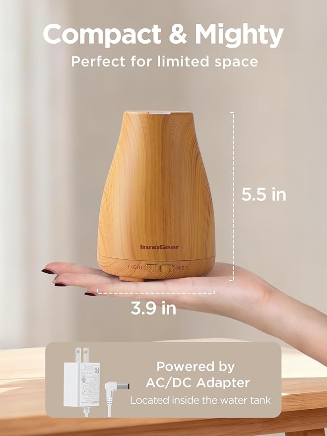 InnoGear Essential Oil Diffuser, Ultrasonic Diffusers - Image 2