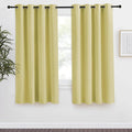 NICETOWN Blackout Curtain 57 inch Length, W55 x L57 Inch, Paler Yellow by NICETOWN