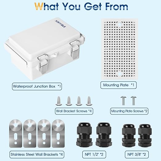 Waterproof Outdoor Project ABS Plastic Junction Box IP67 Weatherproof Dustproof - Image 7