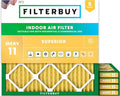 Filterbuy 16x16x1 Air Filter MERV 11 Superior Pet & Allergy Defense, by Filterbuy