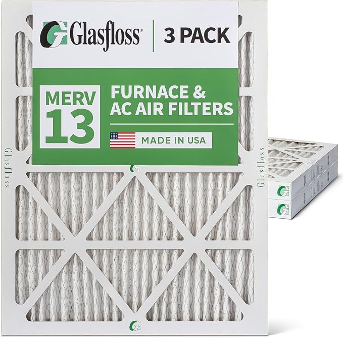 Glasfloss 18x24x2 MERV 13 AC & Furnace 2" Depth Air Filters. Box of 3. Actual - Image 5