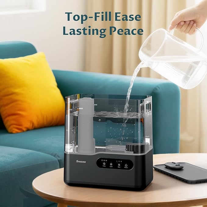 BREEZOME 5L Humidifiers for Bedroom Large Room, 36H Top Fill Cool Mist - Image 7