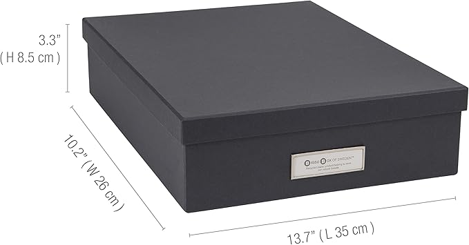 Bigso Oskar Fiberboard Label Frame Document Letter Box - Image 3