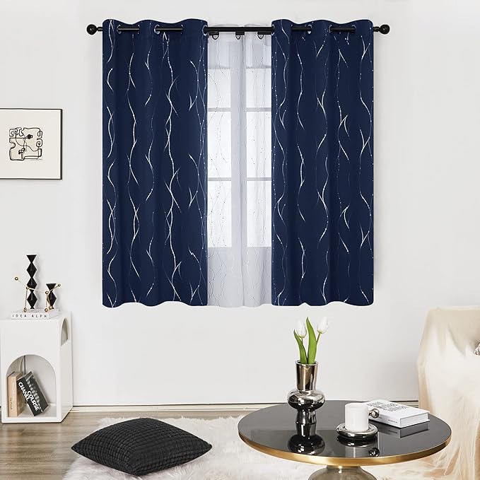 Deconovo Blackout Curtains, Thermal Insulated Noise‑Reducing Grommet Drapes - Image 2