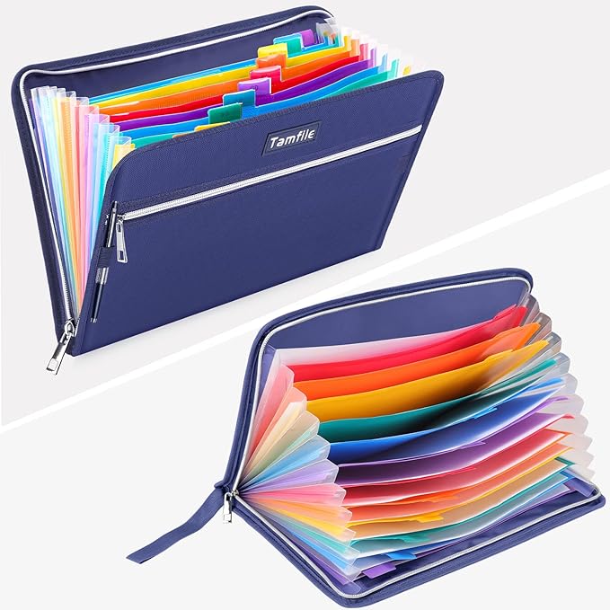 Fireproof Safe Accordion File Organizer Bag Folder, Waterproof Expanding Filing - Image 4