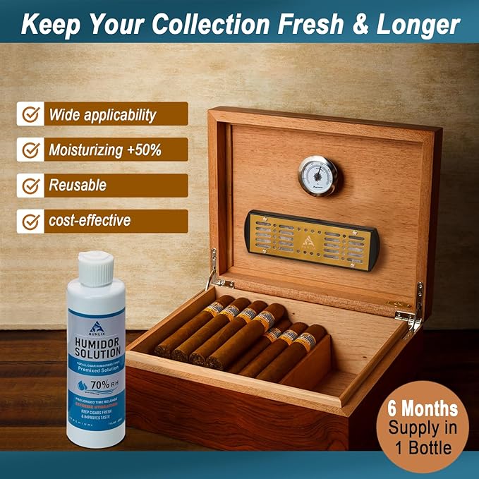 Cigar Humidifier & Humidor Solution Set, Safe Humidity Control Packs, Keep 70% - Image 5