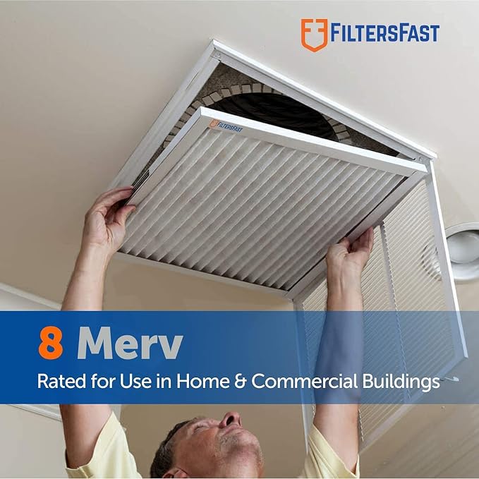 Filters Fast 20x25x2 Pleated Air Filter Merv 8, 2” AC Furnace Air Filters - Image 2