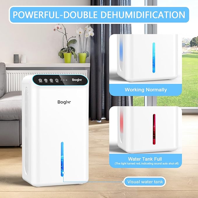 Dehumidifiers, Dehumidifier for Home Quiet Small Dehumidifier for Bedroom - Image 5