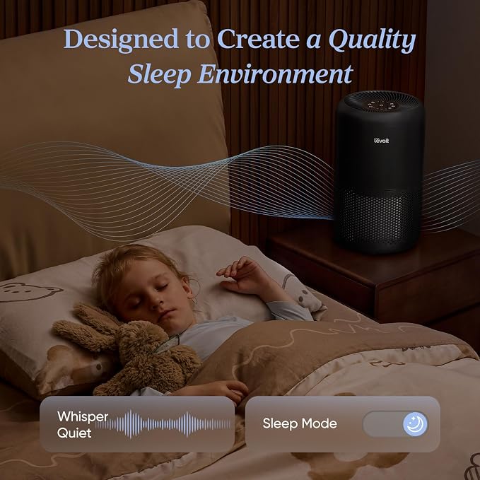 LEVOIT Air Purifier for Home Allergies Pet Hair in Bedroom, Covers Up to 1073 - Image 7