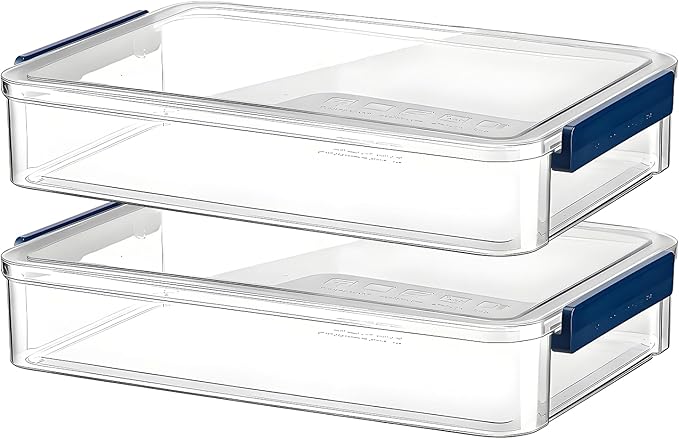 2 Pcs Plastic Portable Project Case, Scrapbooks, Art Supplies by RHONZHAO