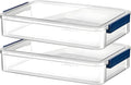 2 Pcs Plastic Portable Project Case, Scrapbooks, Art Supplies by RHONZHAO