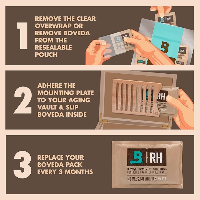 Boveda Cedar Wood Humidity Pack Holder - Image 2