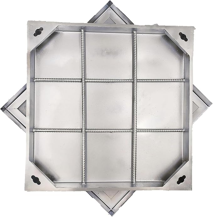 24x24 in Invisible Stainless Steel Manhole Cover and Frame by DuuMuut