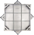 24x24 in Invisible Stainless Steel Manhole Cover and Frame by DuuMuut