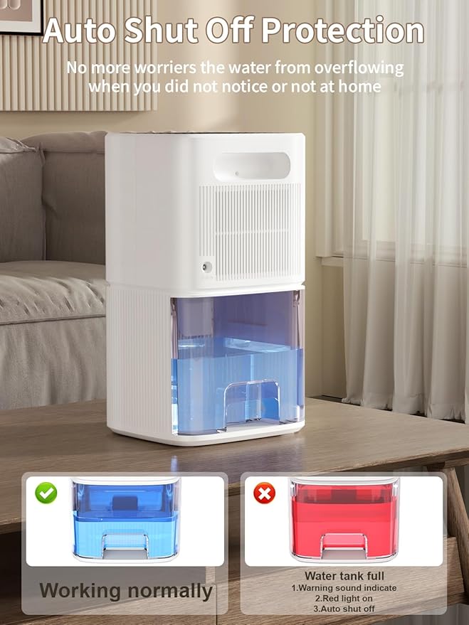 Dehumidifier, 60 OZ Water Tank, Dehumidifiers - Image 7