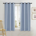 NICETOWN Kitchen Blackout Window Curtain Panel, Vintage Blue, 1 Panel, 42 by 63 by NICETOWN
