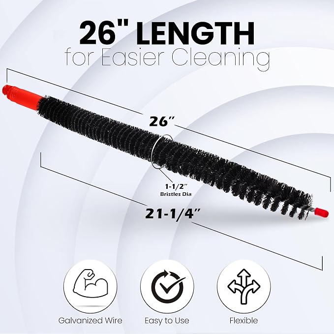Dryer Lint Brush Vent Cleaner, Long Flexible Refrigerator Condensor Coil - Image 2