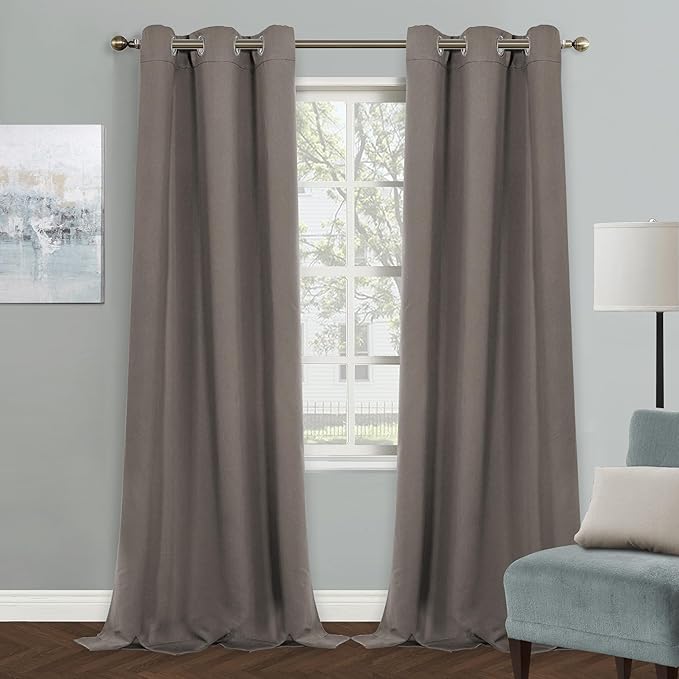 MYSKY HOME Blackout Curtains for Living Room Thermal Insulated Room Darkening by MYSKYHOME
