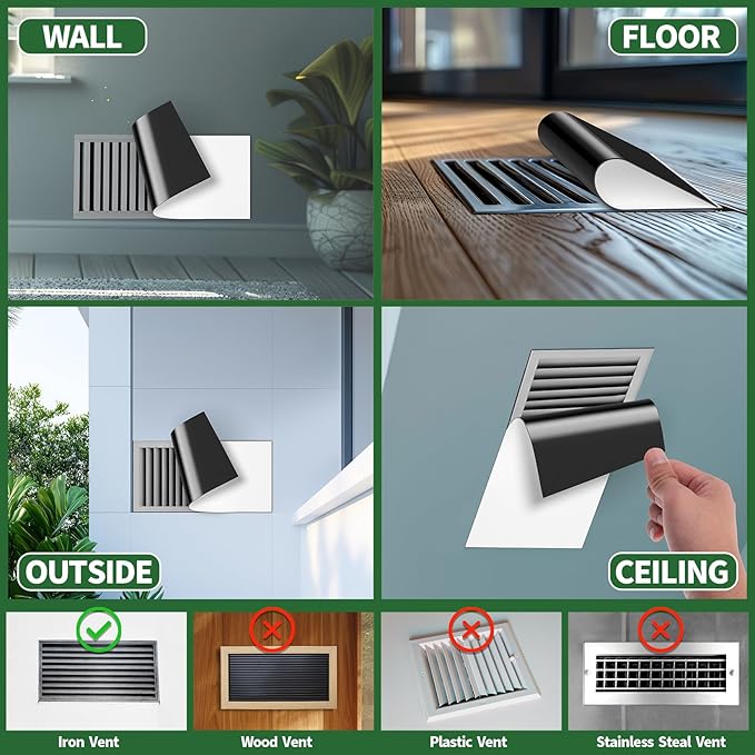 FINDMAG High Strength Magnetic Vent Cover, Wall Vents Covers - Image 2
