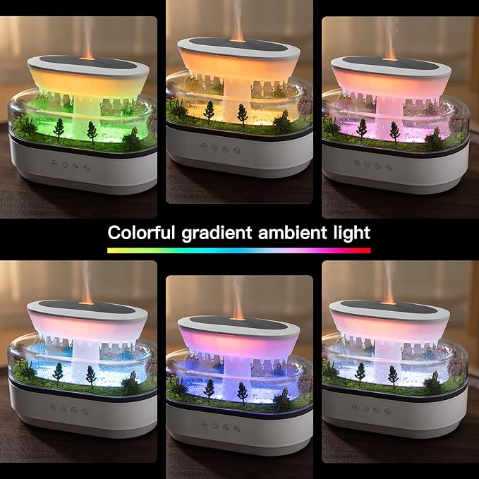 Essential Oil Diffuser 250ML Cloud Humidifier Rain Water Drip Diffuser - Image 2