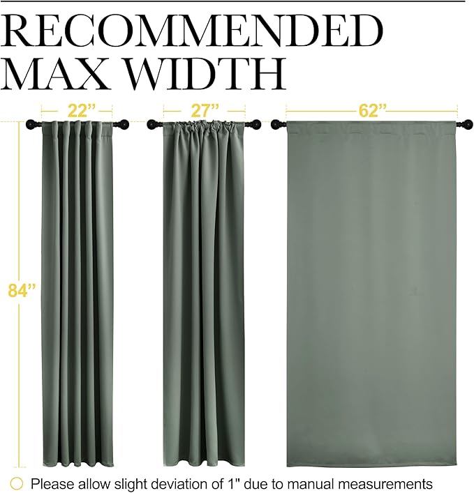 NICETOWN Blackout Curtain Panels - Image 7
