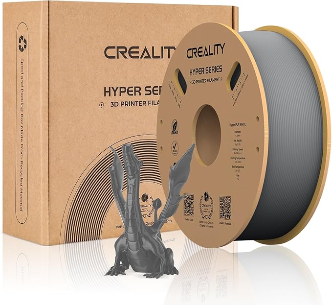 Creality Hyper 3D Printer PLA Gray Filament High Speed Printing 1.75mm 2.2lbs by Creality