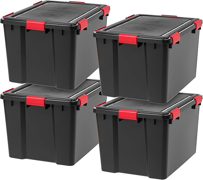 IRIS USA WeatherPro 74 Qt Storage Bins by IRISUSA