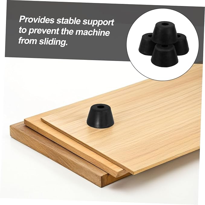 Homoyoyo 4pcs Vibration and Noise Reduction Pads Rubber Machine Foot Pads - Image 9