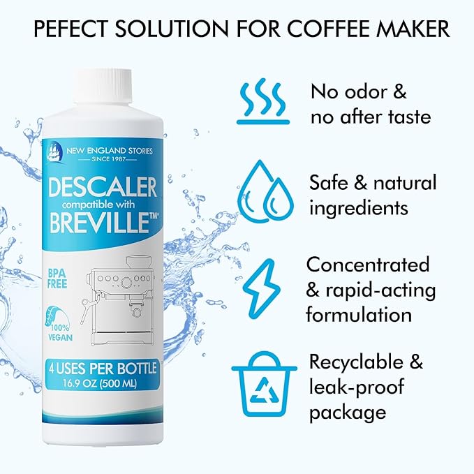8 Uses Breville Compatible Descaling Solution, 2 Years Descaler Kit Come - Image 6