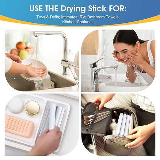 NUHUi 5 Pieces Drying Sticks Large Size Dry Desiccant Block Dehumidifier Rod - Image 2