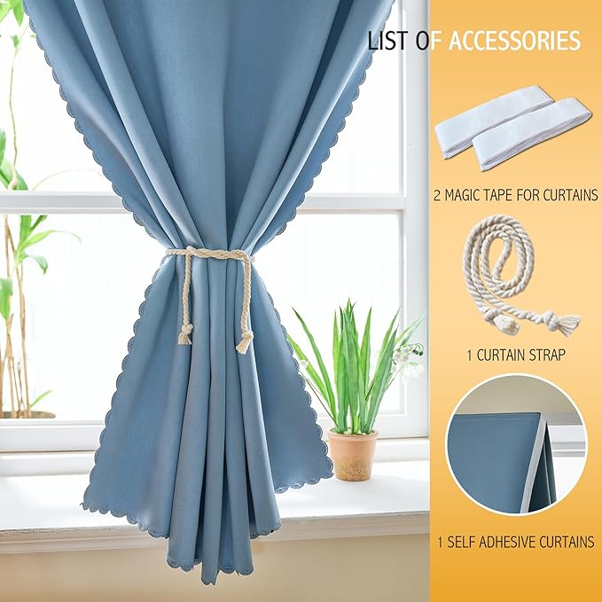 Magic Tape Stick on Portable Curtains - Image 6
