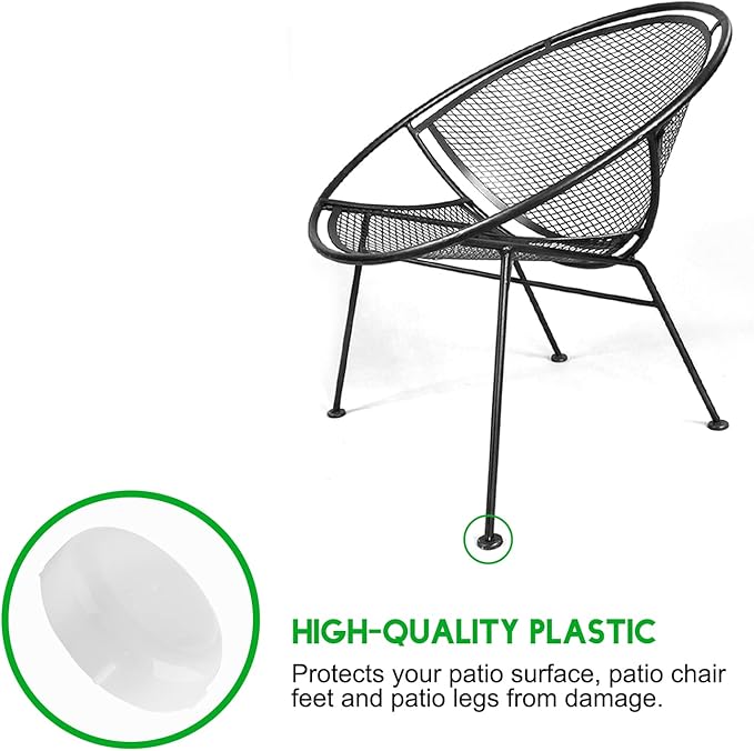 Biaungdo 24 Pack 1.5 Inch Wrought Iron Patio Furniture Feet, Patio Furniture - Image 3