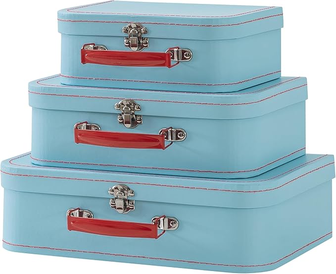 SLPR Paperboard Suitcases Set of 3, Light Blue by SLPR