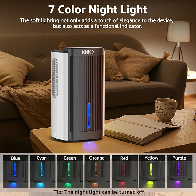 Dehumidifier, 95 OZ Water Tank, Quiet Dehumidifier - Image 7