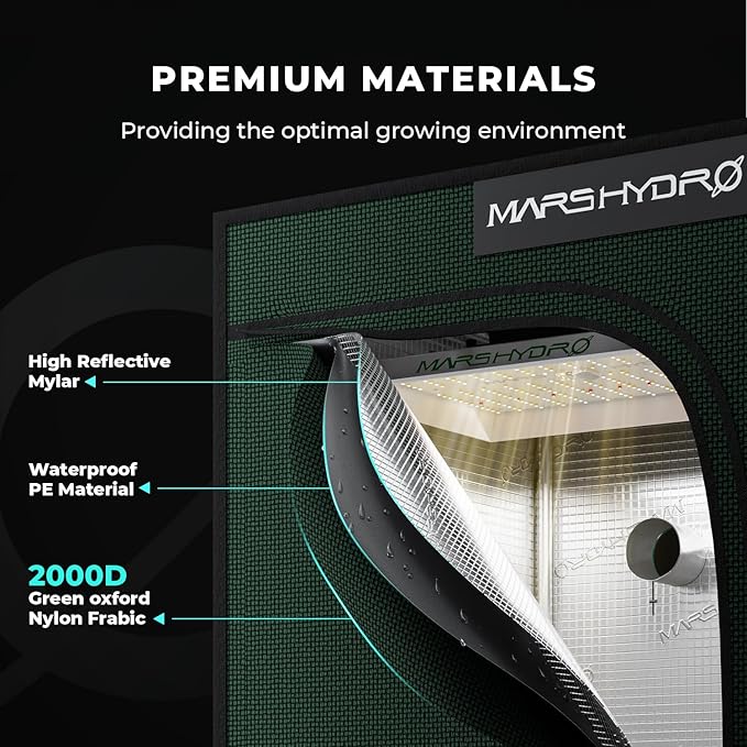 MARS HYDRO 4x2x6 Grow Tent Pro, Larger Observation Window, Controller & Socket - Image 4
