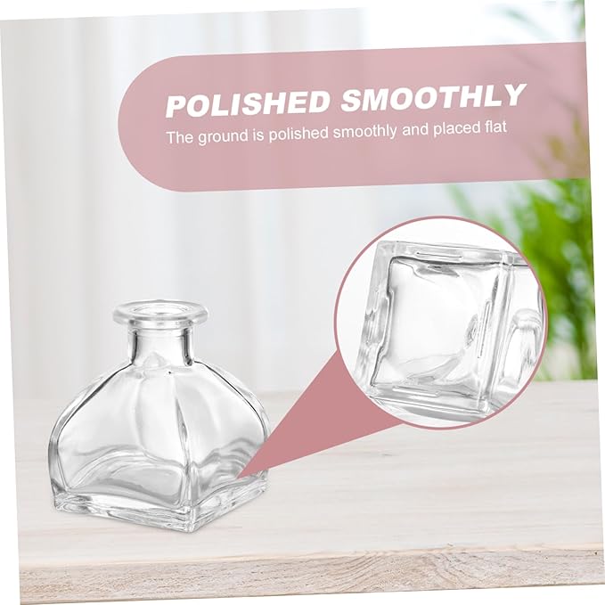 Veemoon Essential Oil Diffuser Bottles Set of 3 Fragrance Release Glass Jars - Image 9