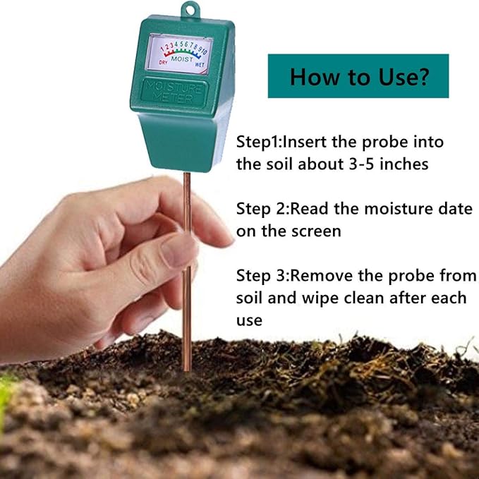 Soil Moisture Meter, Plant Hygrometer Moisture Sensor Plant Water Monitor - Image 2